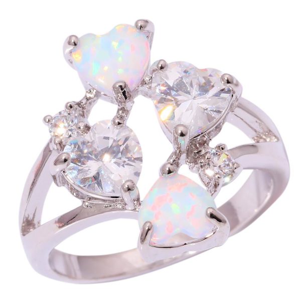 Silversmycken filled ring Brand Opal 18
