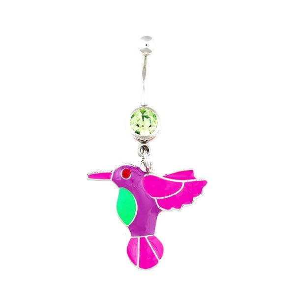 Navelpiercing Fågel rosa