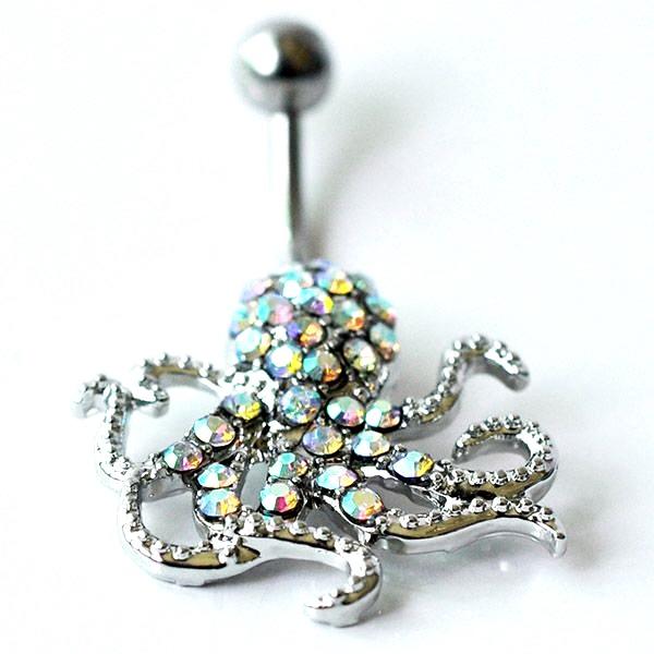 Navle Piercing flerfarvet