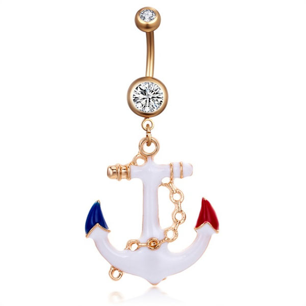 Navle-Belly Button Ring Kropspiercing 316l Stål