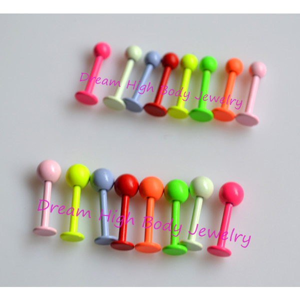Labret, Læbe Piercing Smykker ROSA