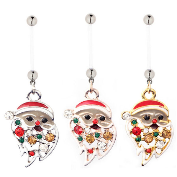 Navle-Belly Button Ring Kropspiercing Smykker GULD