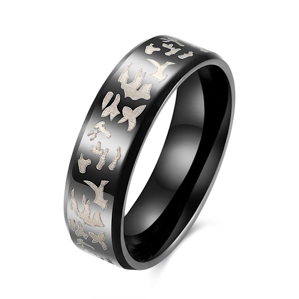 Rustfrit Stål Ring  2 stk 19