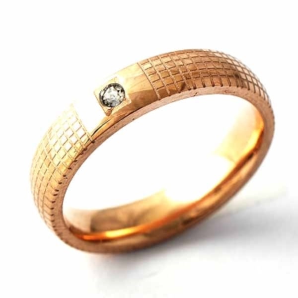 18K Guldfyllda Guld Filled gulddoublé Ring CZ Förlovning 19