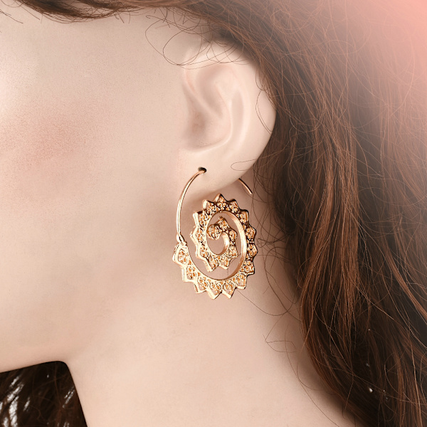 Øreringe Spiral guld