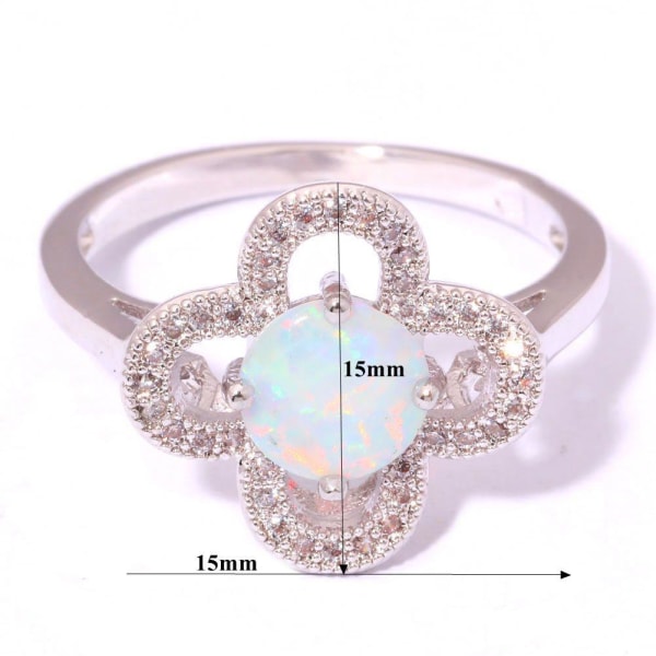 Silversmycken filled ring Brand Opal 17