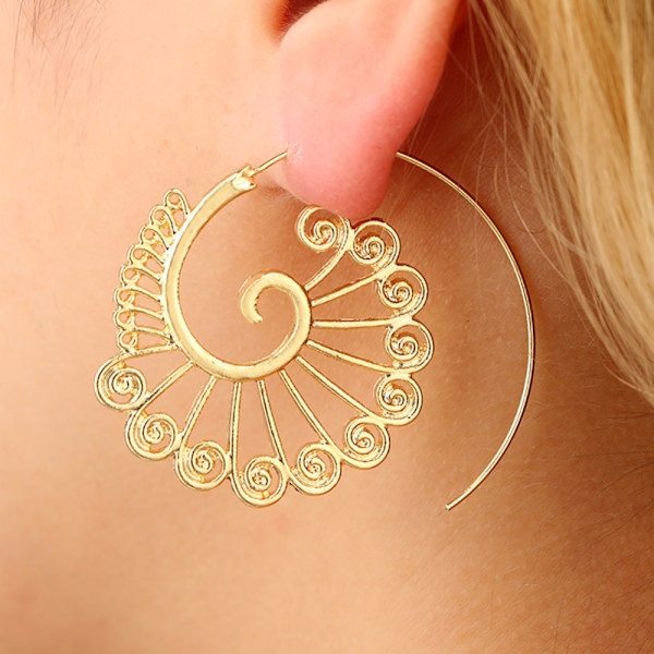Spiral Örhängen guld