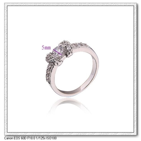 18K Guldfyllda Filled gulddoublé CZ Ring 17