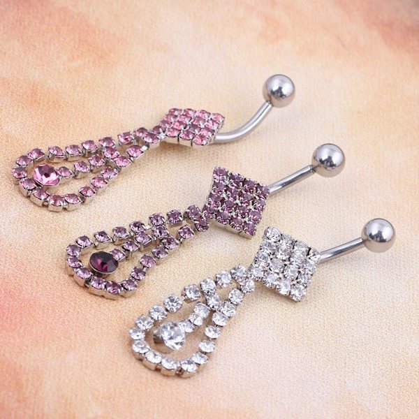 Navle-Belly Button Ring Kropspiercing ROSA