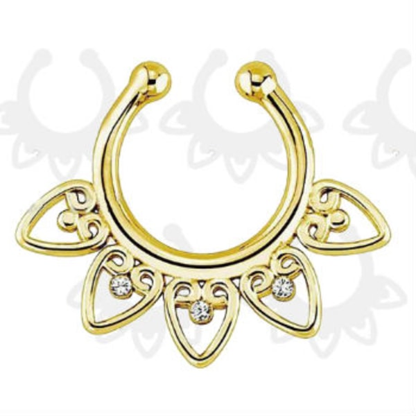 Næseringe Krops Piercing Falsk Septum Clicker