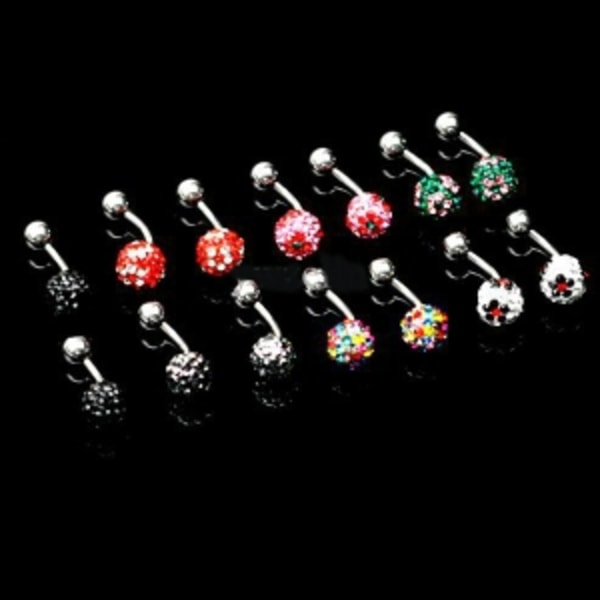 Navel Smykker piercing Vit	