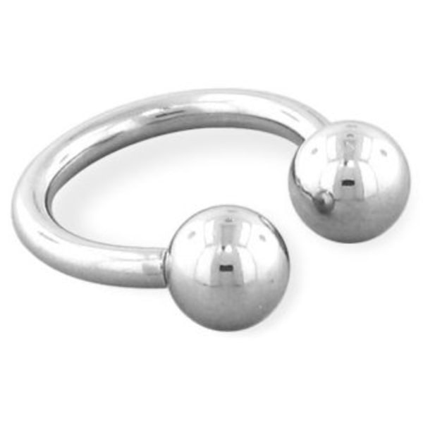 Läpp 14 Gauge cirkulär Barbell med Boll Blandade storlekar 1,6*10*5	