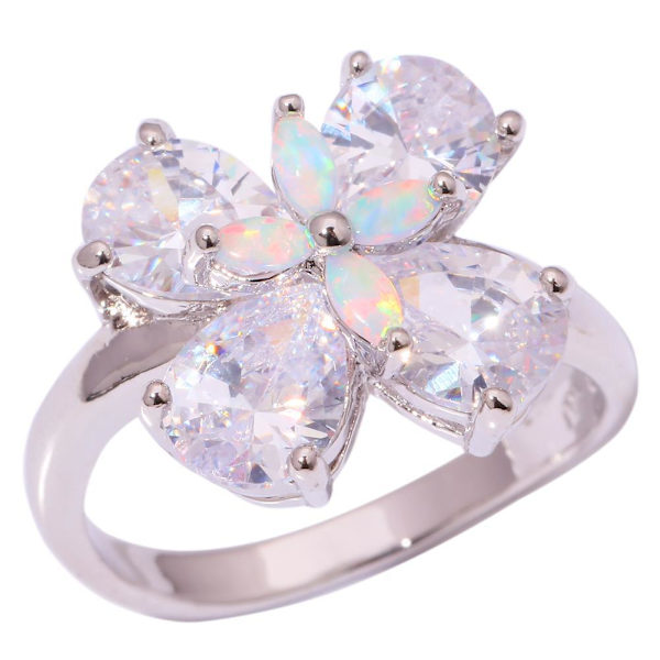 Silversmycken filled ring Brand Opal 18