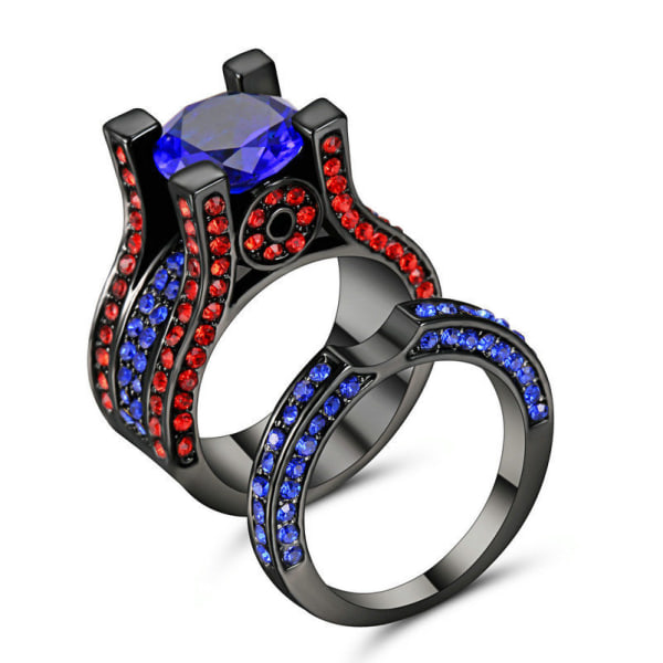 10K Sort Guldbelagt Ring 17