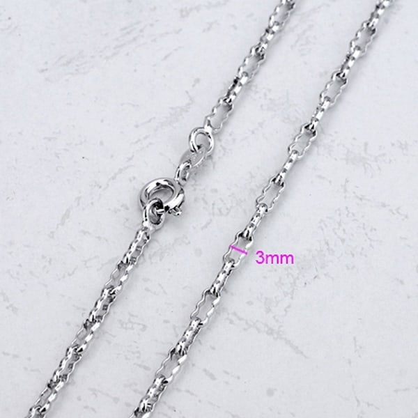 18K Vitguld Guldfyllda Filled gulddoublé HALSBAND