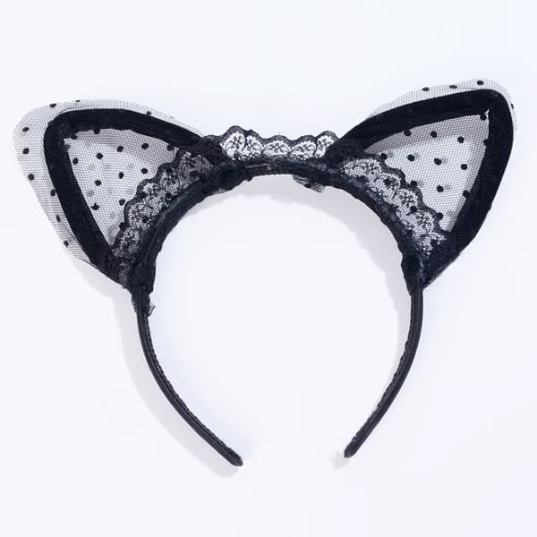 Svart Lace katt - Öron