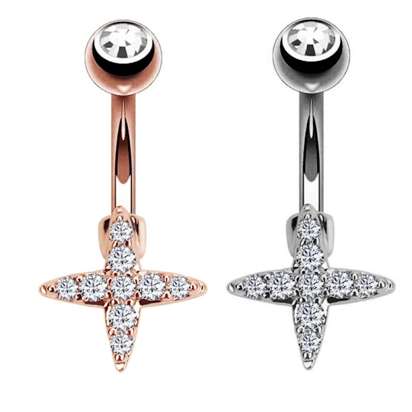 Navle-Belly Button Ring Kropspiercing GULD
