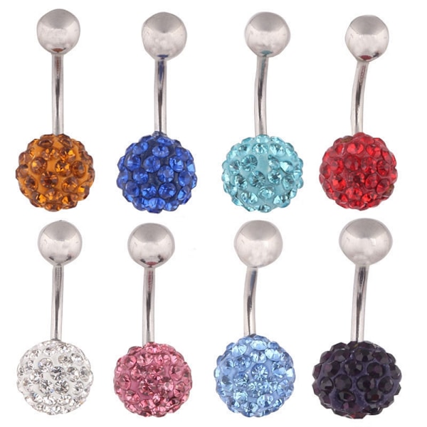 Navle-Belly Button Ring Kropspiercing ORANGE