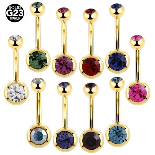 G23 titan navel piercing ROSA