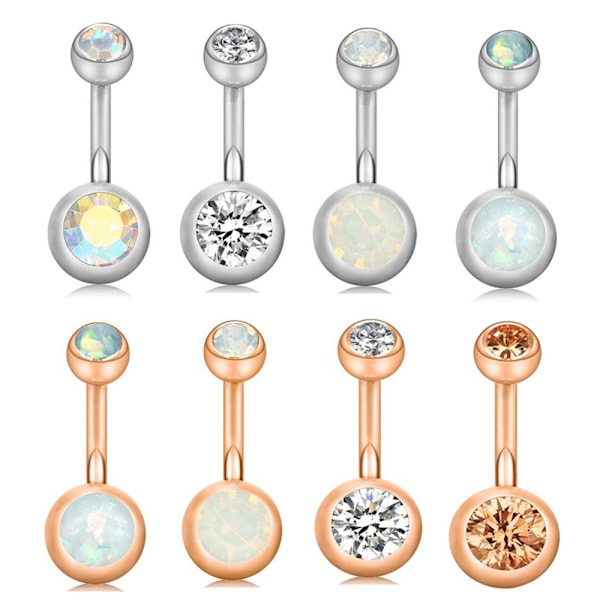 Navle Piercing 8 stk/sæt