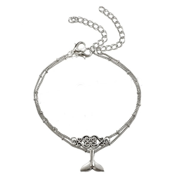 Fotlänk   armband silver