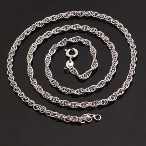 18K Vitguld Guldfyllda Filled gulddoublé HALSBAND