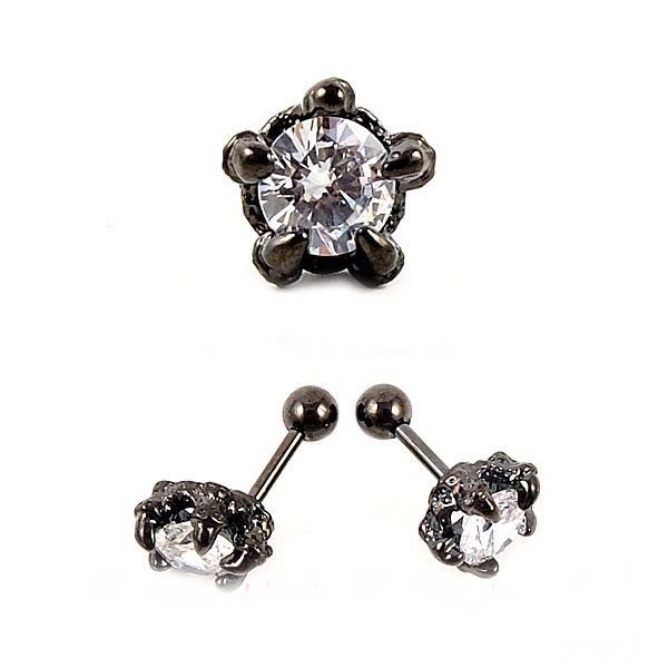 Tragus Piercing Øreringe sort
