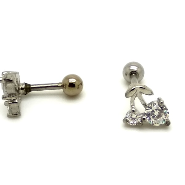 Tragus Piercing  Örhänge 1st CZ silver