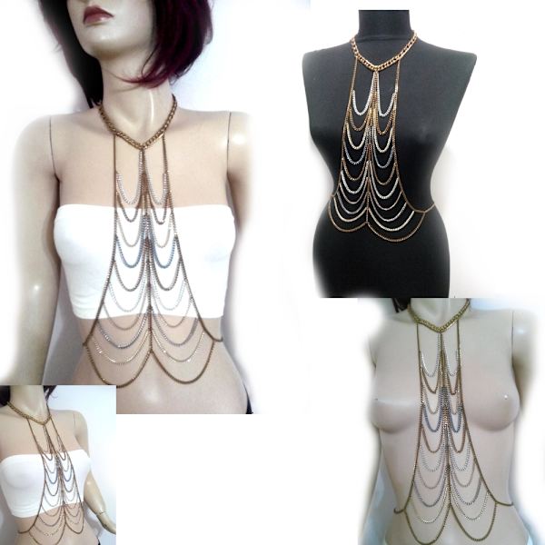 Kroppskedjor kristall Halsband