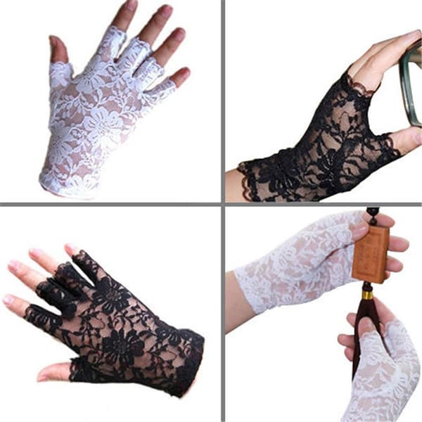 LACE Handsker Stræk Halloween rød