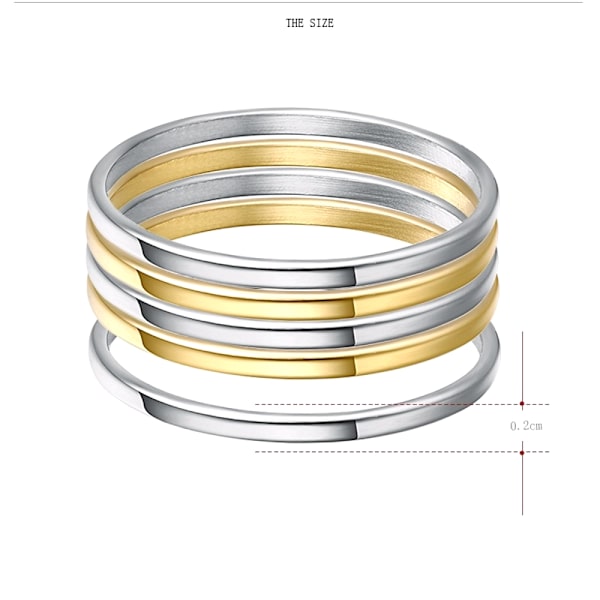 Ringe i rustfrit stål 19