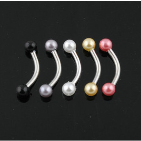 Ögonbryn Ringar Banana Piercing ROSA