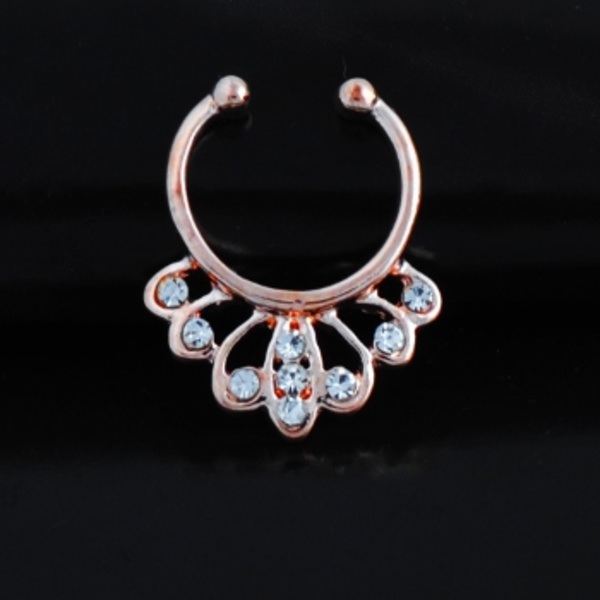 Näsa Ringar piercing falska Septum