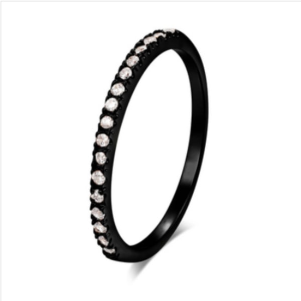 Ringe i rustfrit stål SVART 20