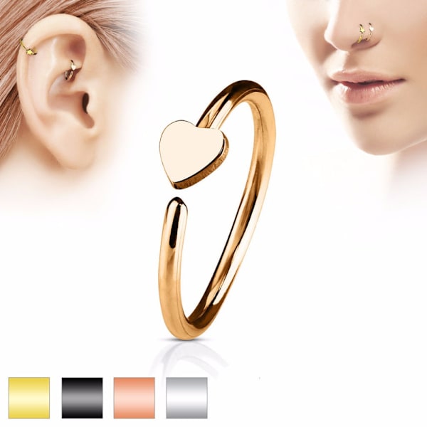 Falsk näsa ring klämma på näsan 1st MULTICOLOR