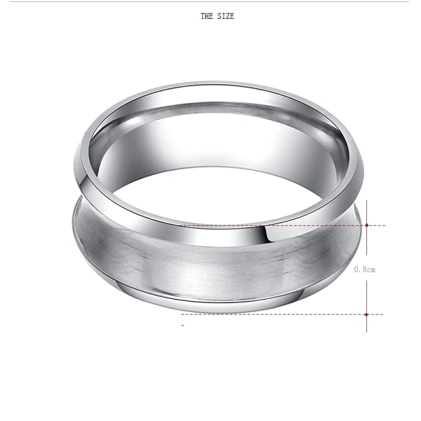 Ringe i rustfrit stål 18