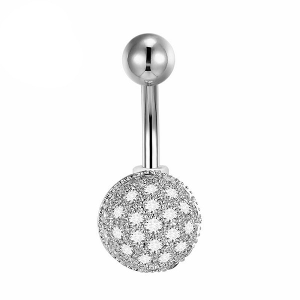 Lys CZ Diamant Blomster Ring G23 Titan NAVEL