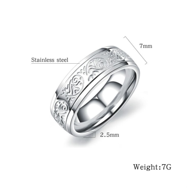 Ringe i rustfrit stål GULD 20