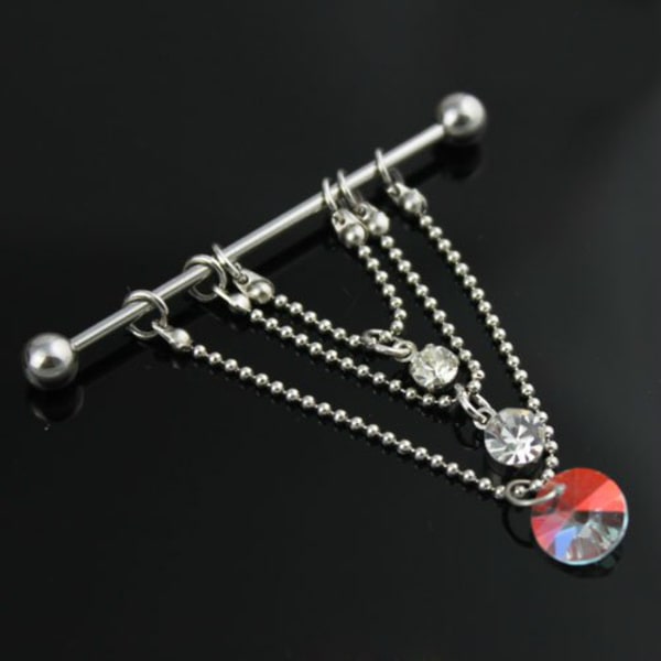 Brystvorte Ring Krystal Smykker Piercing