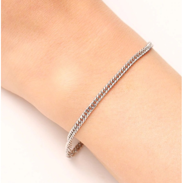 316L Rustfrit Stål Armbånd sølv