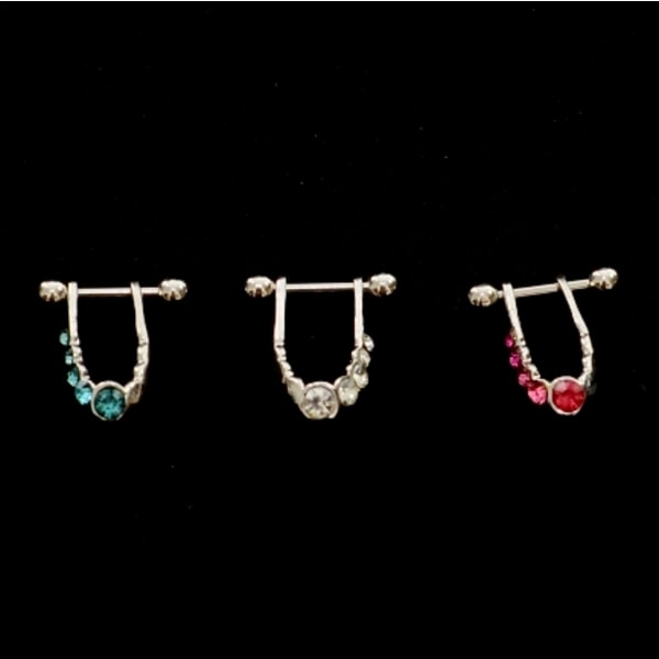 Bröstpiercing Smycken Piercing BLÅ