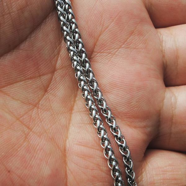 Halskæde i rustfrit stål 3mm-600mm