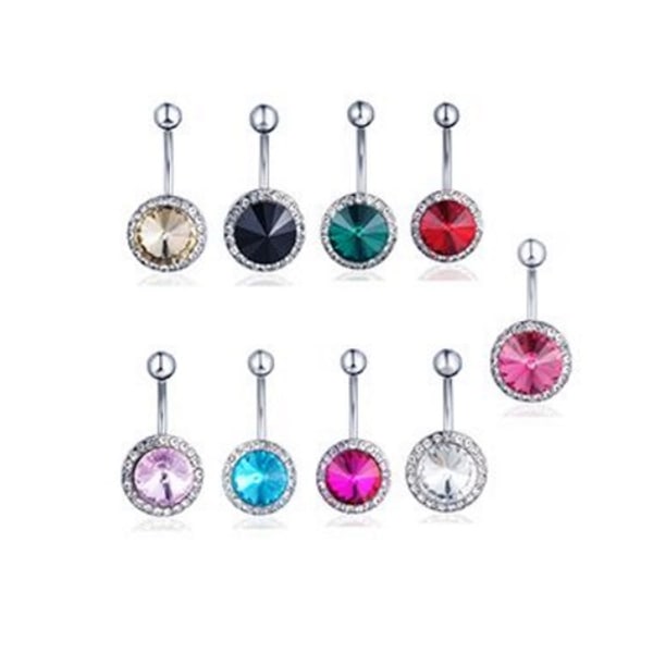 Navle Piercing rosa