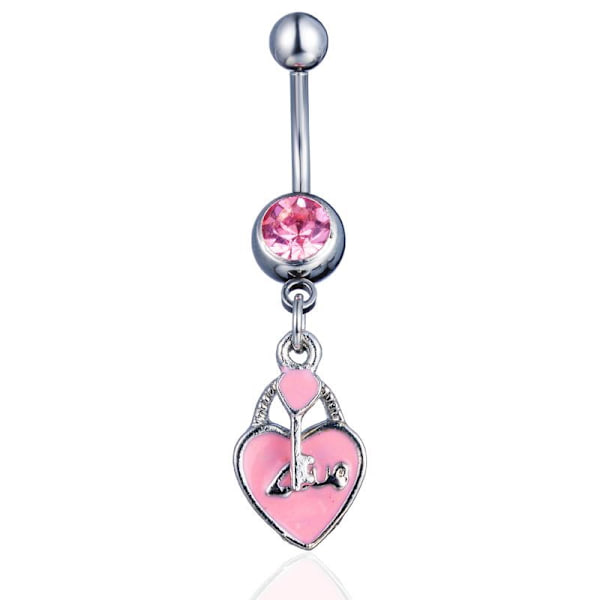 Navle-piercing pink