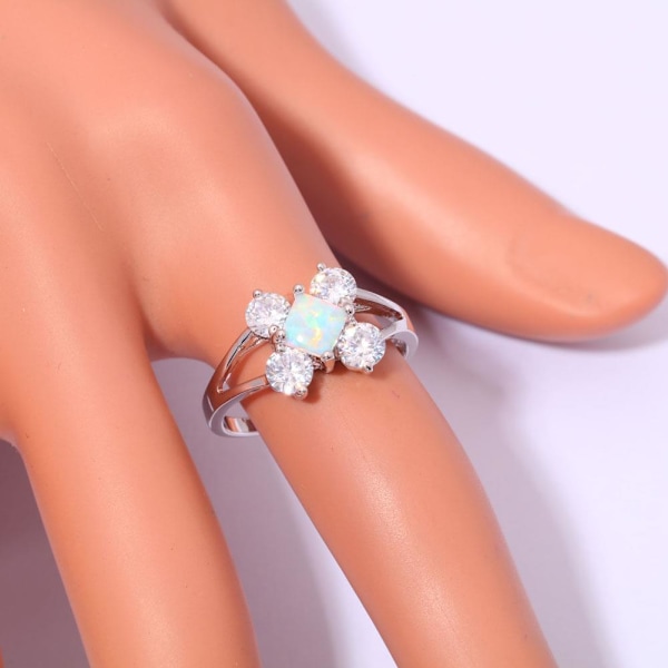 Silversmycken filled ring Brand Opal 18
