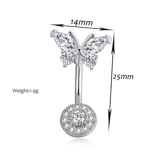Navle Piercing til Navlen guld