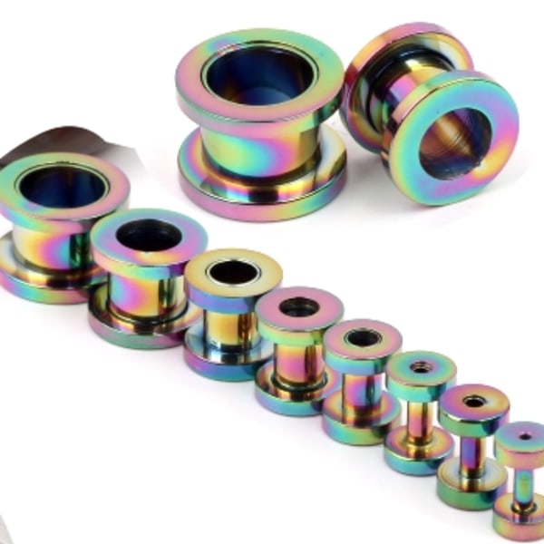 Mix (2-10 mm) ørestik i rustfrit stål 3 mm