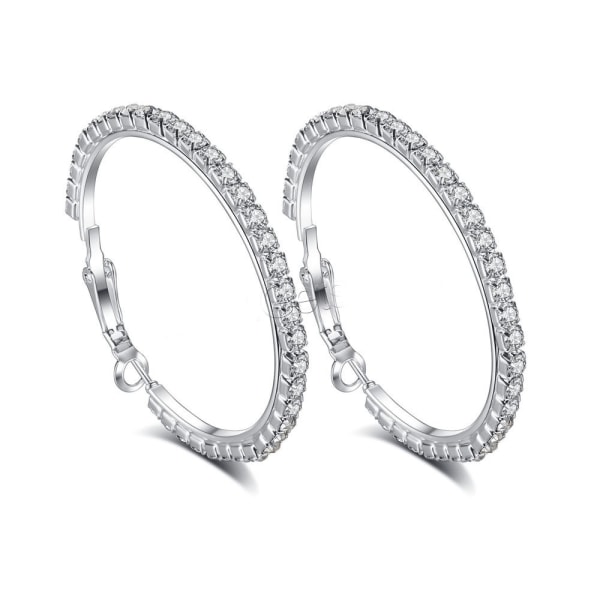 Guldpläterade Örhängen Cubic Zirconia silver