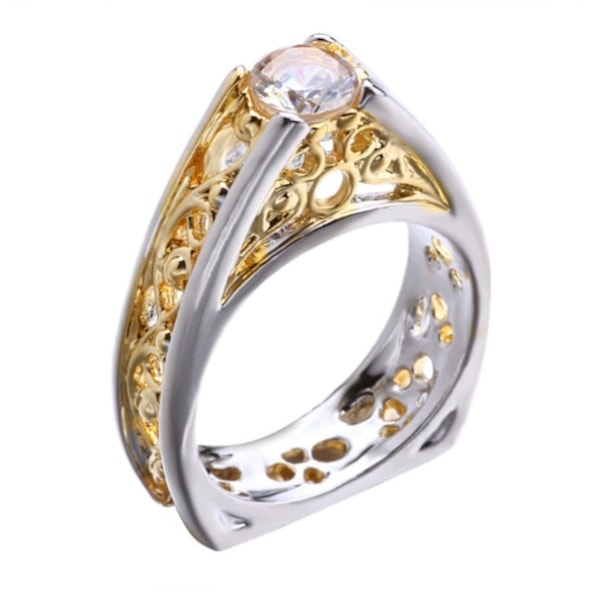 Guldpläterad RING Cubic Zirconia 16