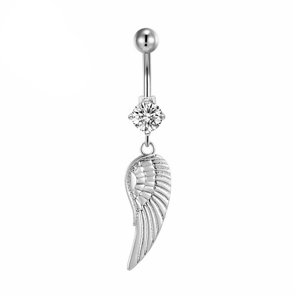 Lys CZ Diamant Blomster Ring G23 Titan NAVEL